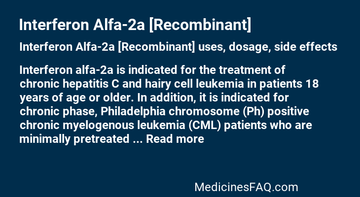 Interferon Alfa-2a [Recombinant]