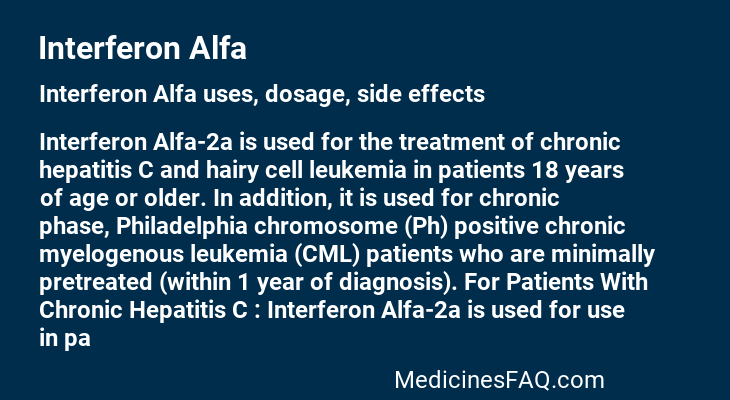 Interferon Alfa