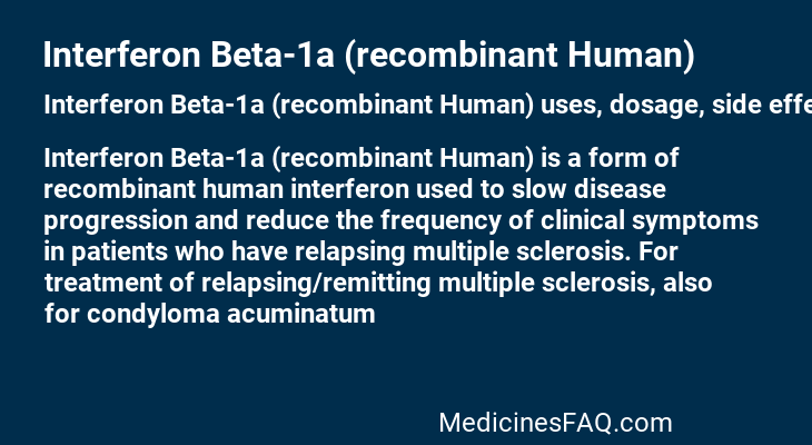 Interferon Beta-1a (recombinant Human)