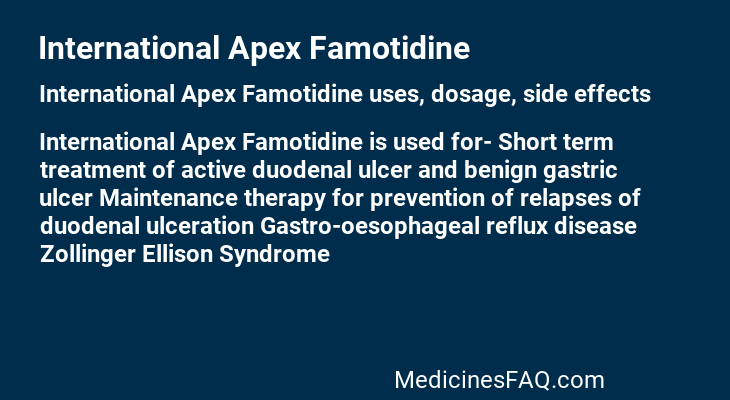 International Apex Famotidine