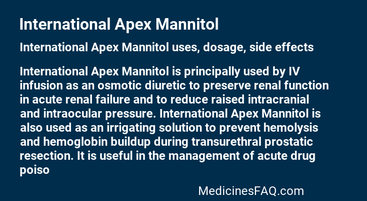 International Apex Mannitol