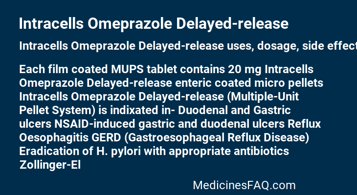 Intracells Omeprazole Delayed-release