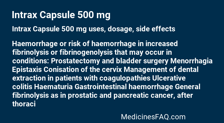 Intrax Capsule 500 mg