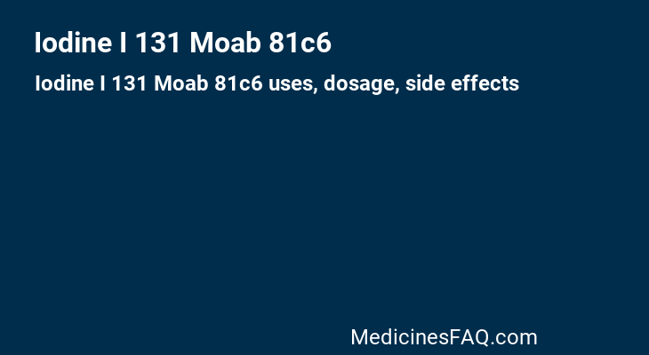 Iodine I 131 Moab 81c6