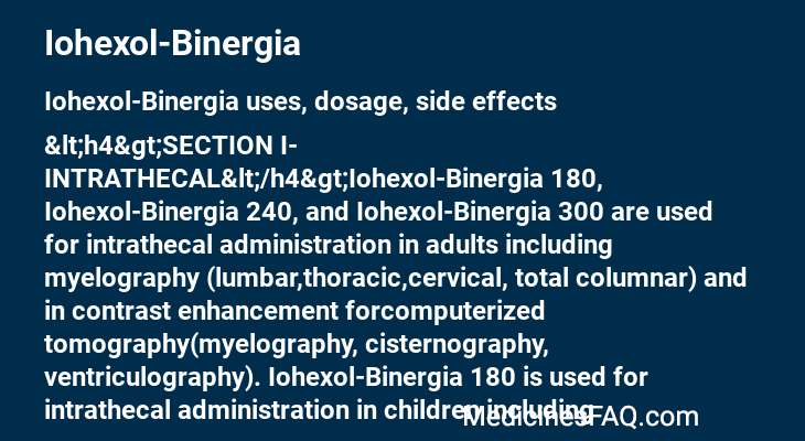 Iohexol-Binergia