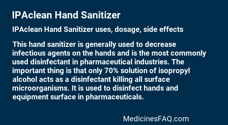 IPAclean Hand Sanitizer