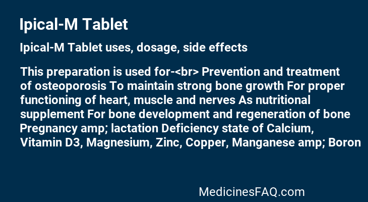 Ipical-M Tablet