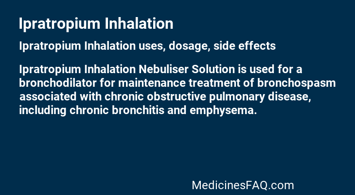 Ipratropium Inhalation