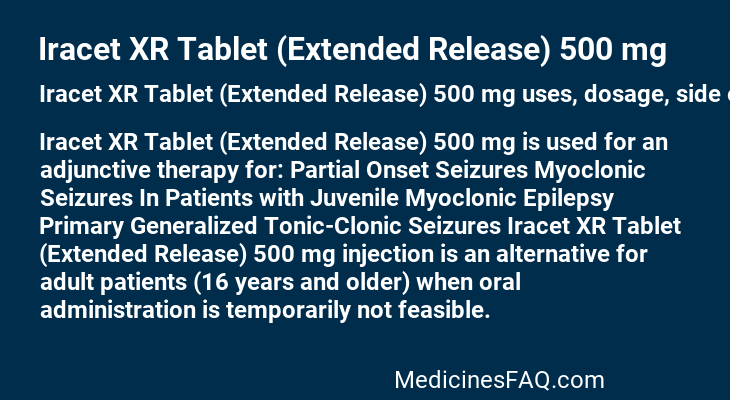 Iracet XR Tablet (Extended Release) 500 mg