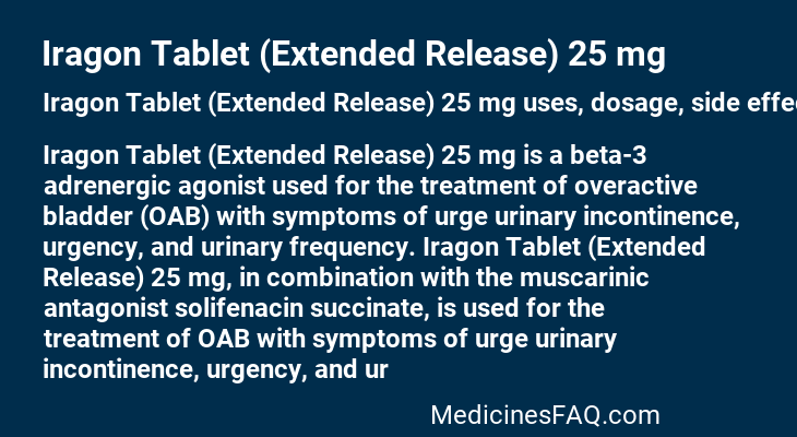 Iragon Tablet (Extended Release) 25 mg