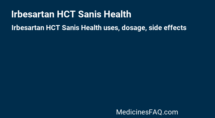 Irbesartan HCT Sanis Health
