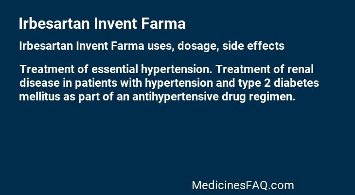 Irbesartan Invent Farma