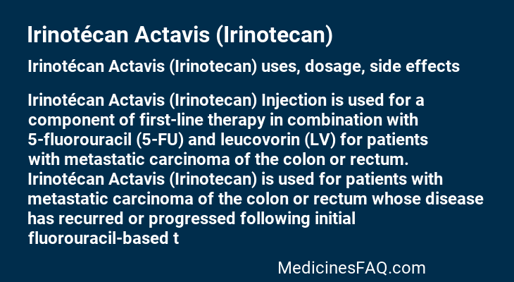 Irinotécan Actavis (Irinotecan)