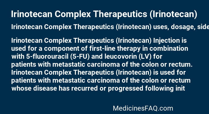 Irinotecan Complex Therapeutics (Irinotecan)