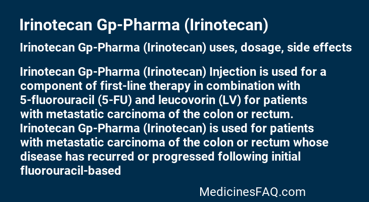 Irinotecan Gp-Pharma (Irinotecan)