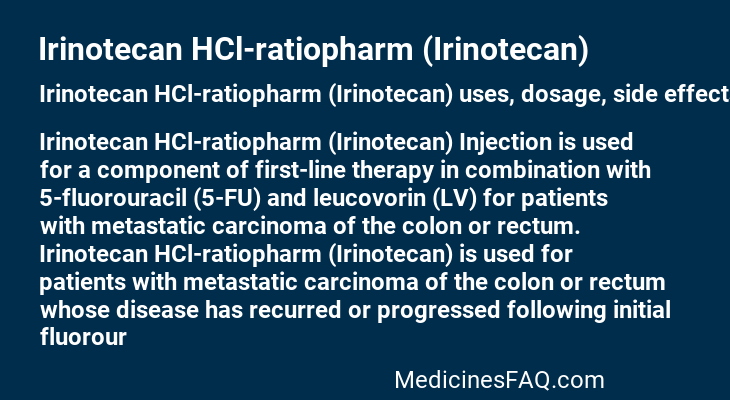 Irinotecan HCl-ratiopharm (Irinotecan)