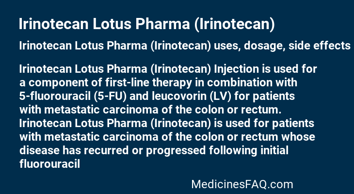 Irinotecan Lotus Pharma (Irinotecan)