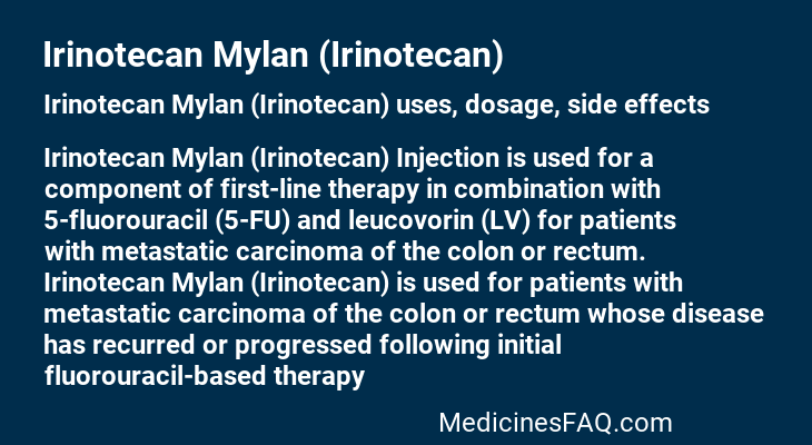 Irinotecan Mylan (Irinotecan)