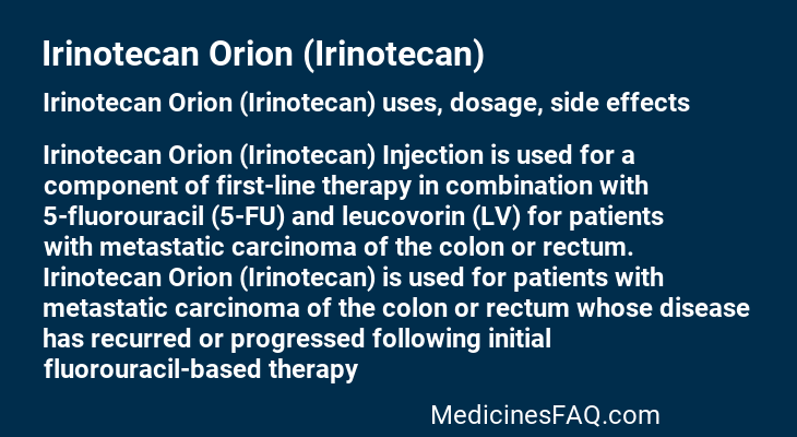 Irinotecan Orion (Irinotecan)