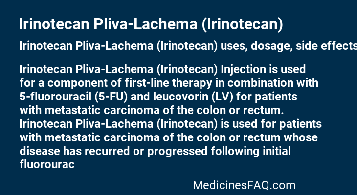 Irinotecan Pliva-Lachema (Irinotecan)