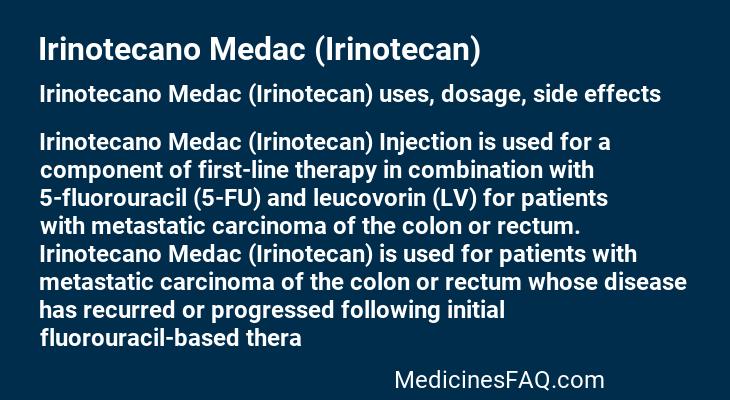Irinotecano Medac (Irinotecan)