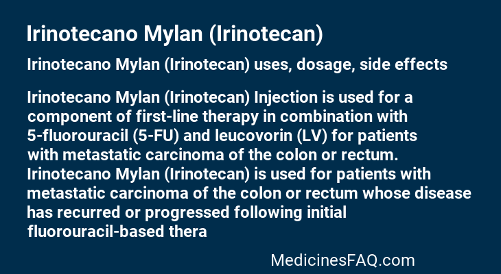 Irinotecano Mylan (Irinotecan)