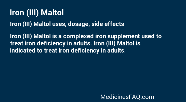 Iron (III) Maltol