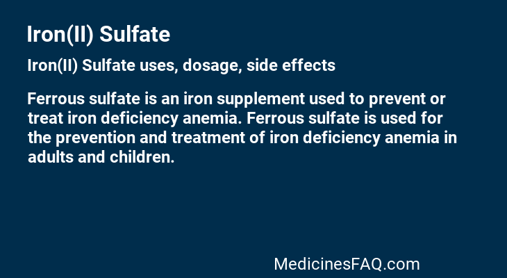 Iron(II) Sulfate