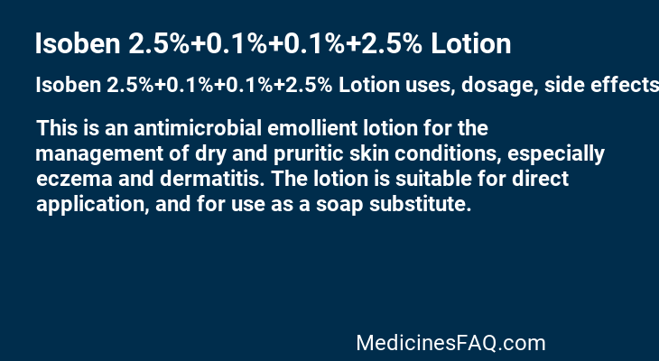 Isoben 2.5%+0.1%+0.1%+2.5% Lotion