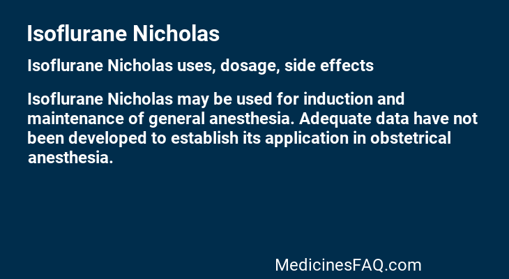 Isoflurane Nicholas