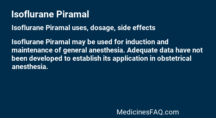 Isoflurane Piramal