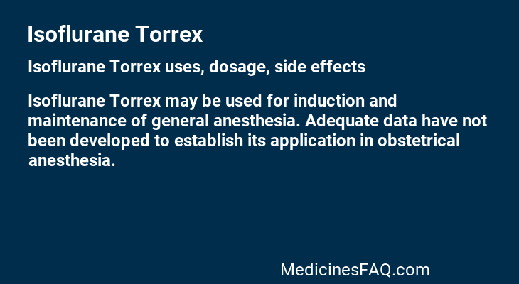 Isoflurane Torrex