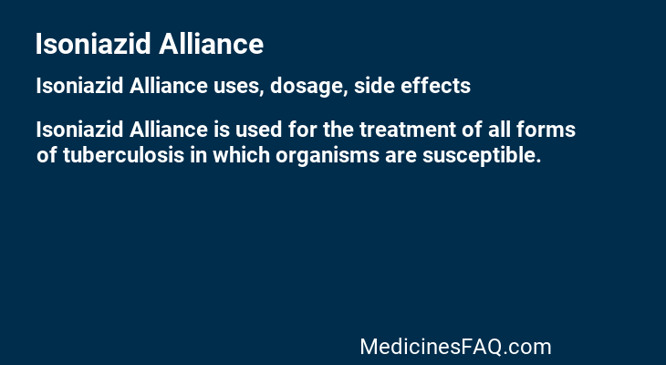 Isoniazid Alliance