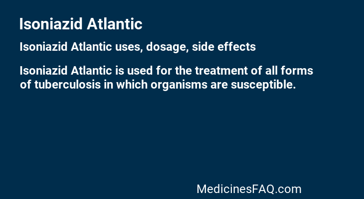 Isoniazid Atlantic