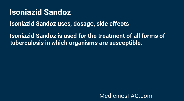 Isoniazid Sandoz