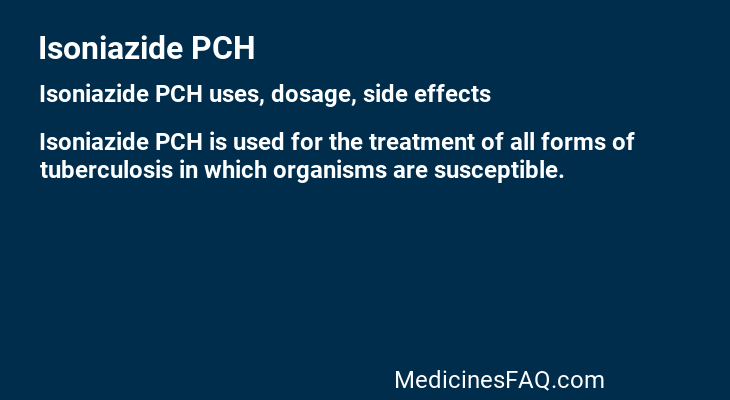 Isoniazide PCH