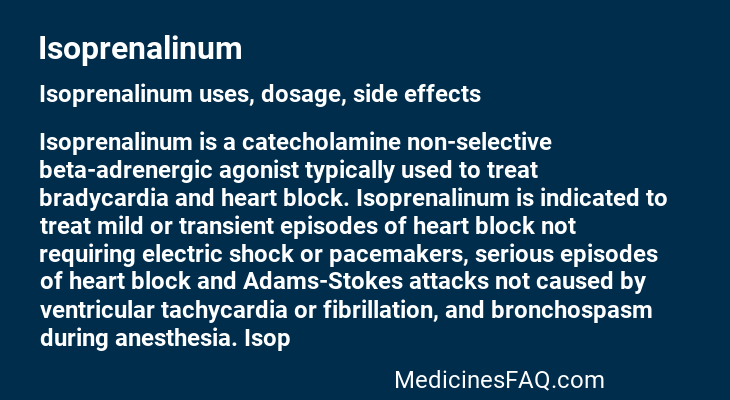 Isoprenalinum