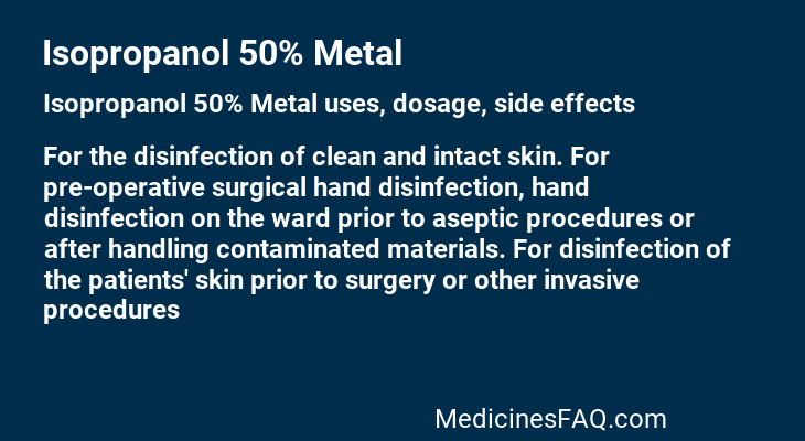 Isopropanol 50% Metal