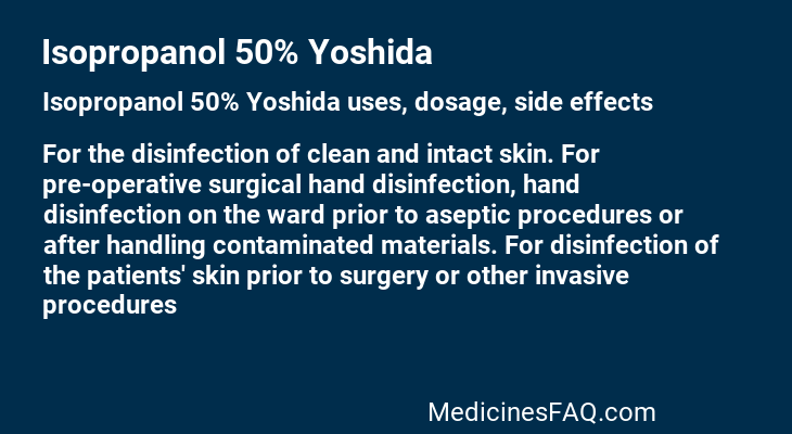 Isopropanol 50% Yoshida