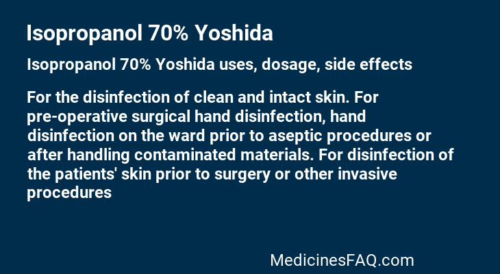 Isopropanol 70% Yoshida