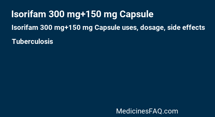 Isorifam 300 mg+150 mg Capsule