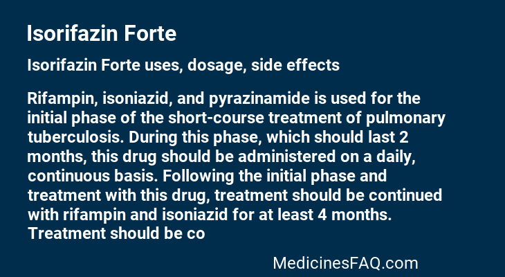 Isorifazin Forte