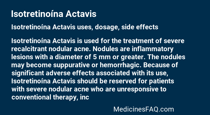 Isotretinoína Actavis