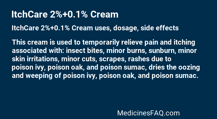 ItchCare 2%+0.1% Cream