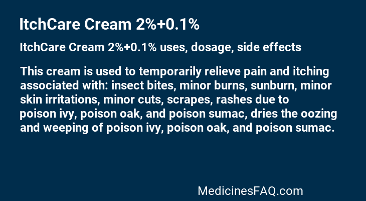 ItchCare Cream 2%+0.1%