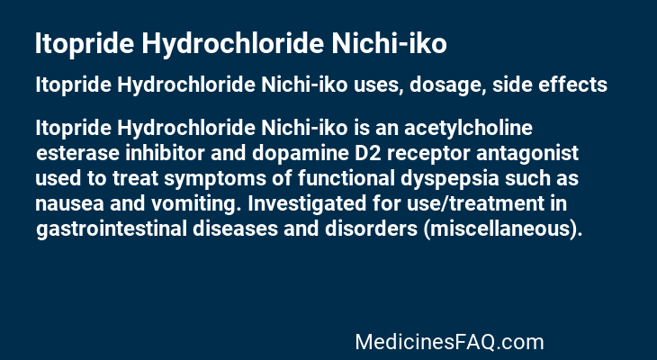 Itopride Hydrochloride Nichi-iko