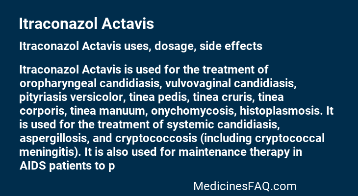 Itraconazol Actavis