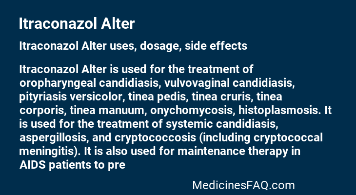 Itraconazol Alter