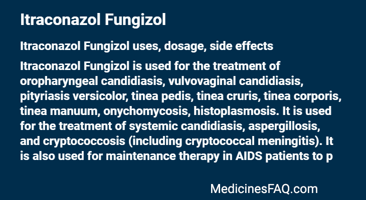 Itraconazol Fungizol