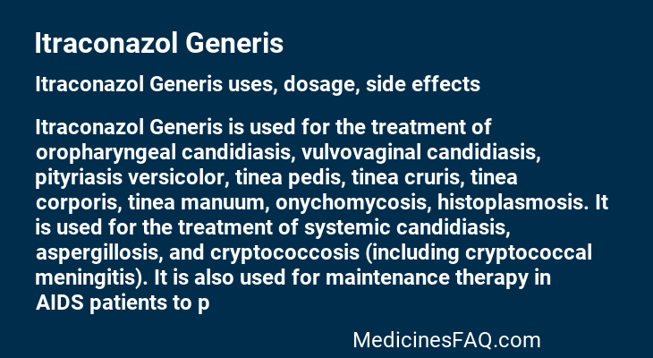 Itraconazol Generis